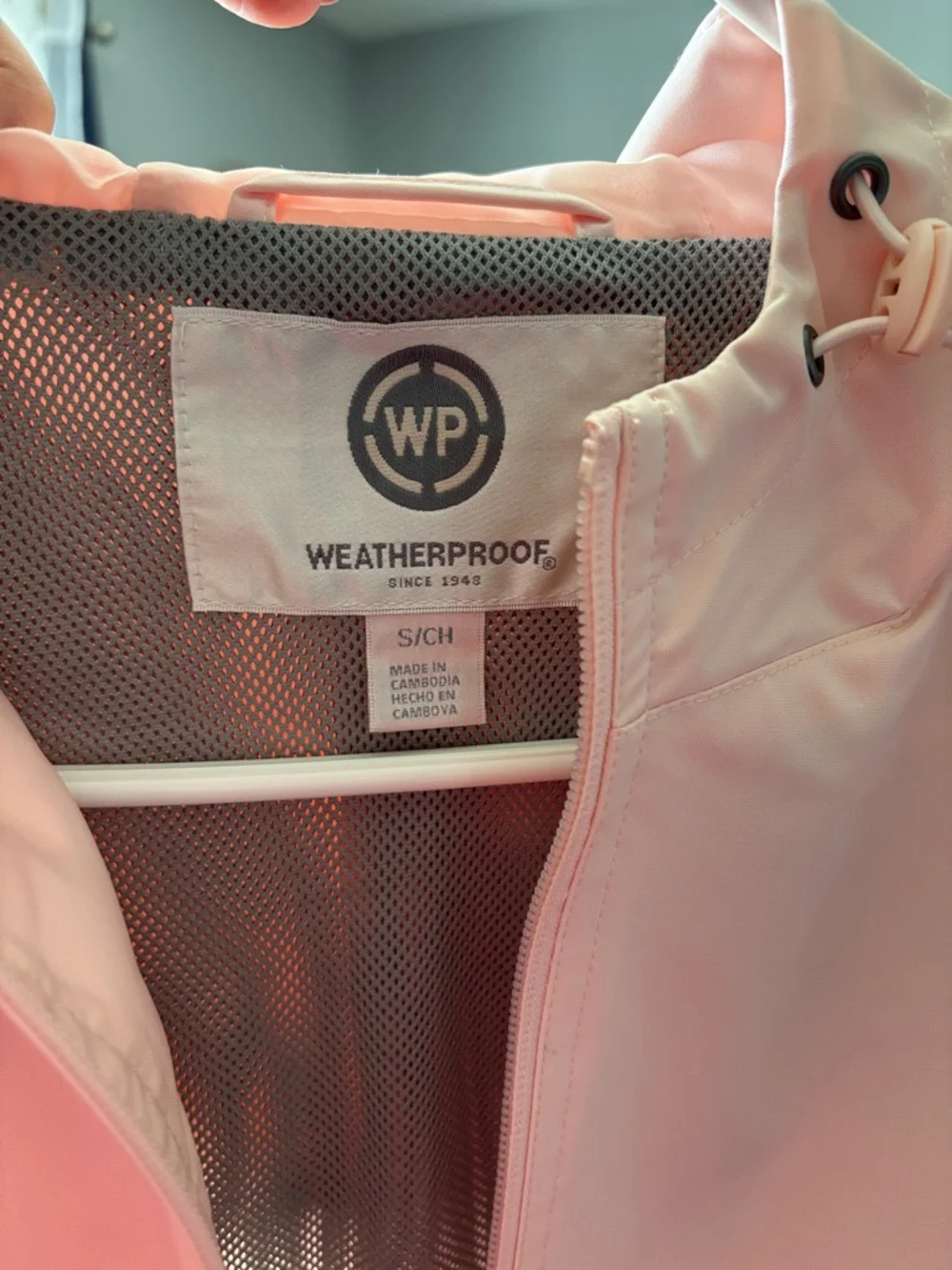 Weatherproof Light Pink Hooded Utility Jacket